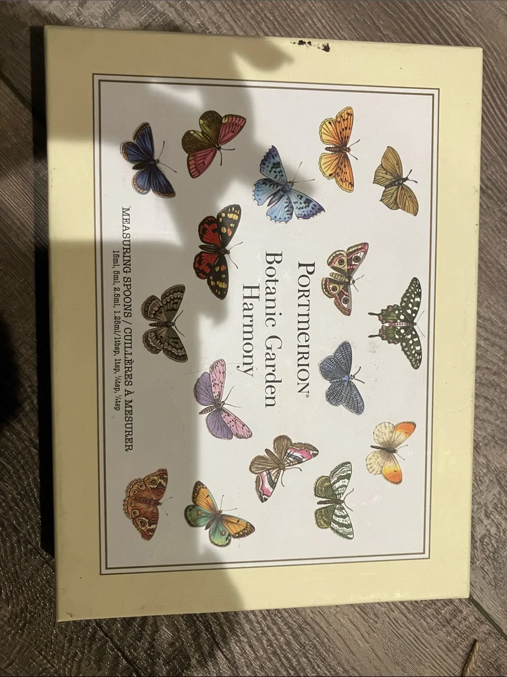Portmeirion Botanic Garden Harmony Butterfly Measuring Spoon Set - Cream